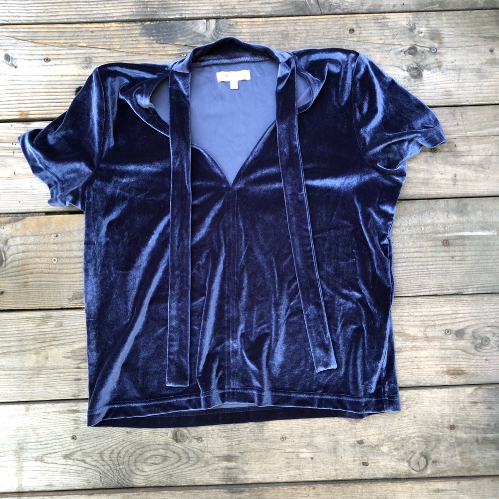 Madewell Velvet Purple blouse